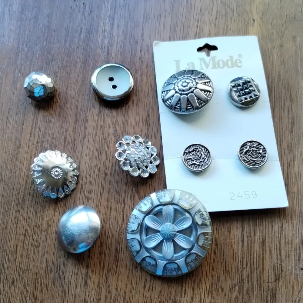 Assorted Silver Buttons